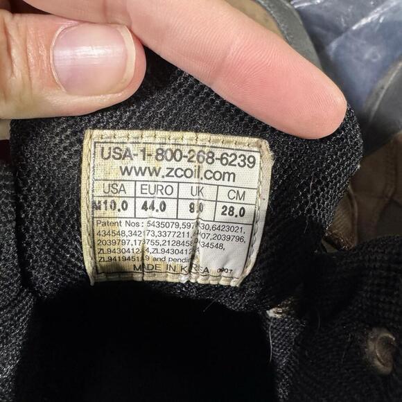 Z-coil shoes mens 10 brown leather walking toning athletic casual - Picture 3 of 9